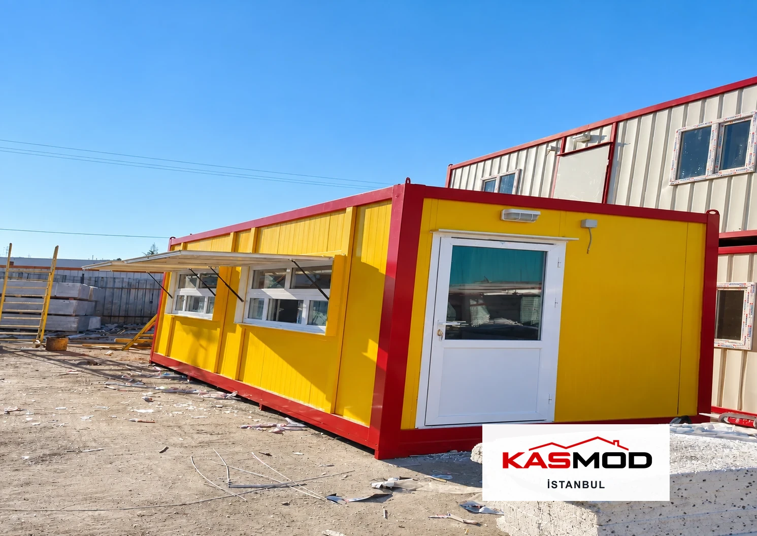 Kasmod İstanbul sarı konteyner ünitesinin temsilî görseli