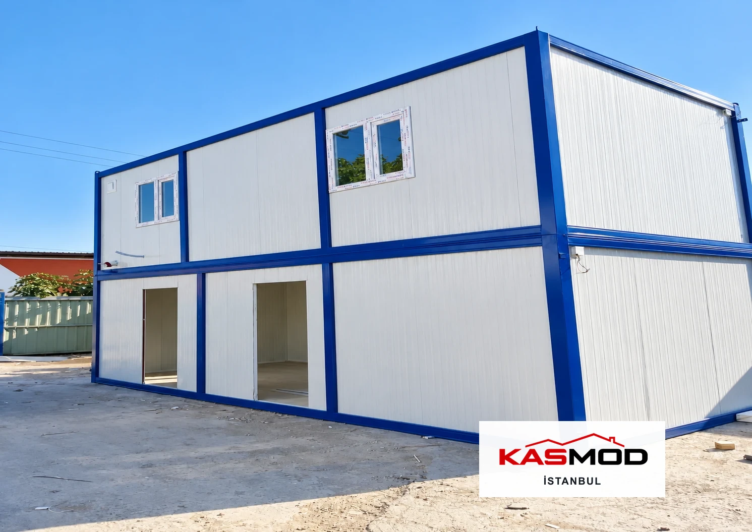 Kasmod İstanbul mavi çerçeveli modüler yapısının temsilî görseli