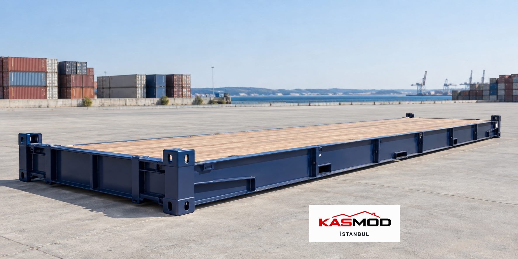 ISO Yük Konteyneri — 40 ft, sıfır, flat bed için temsili görsel