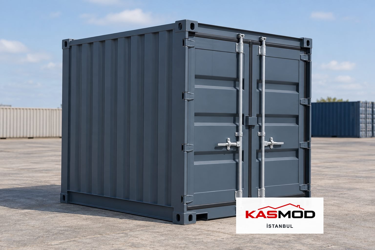 ISO Yük Konteyneri — 10 ft, depolama amaçlı, sıfır için temsili görsel