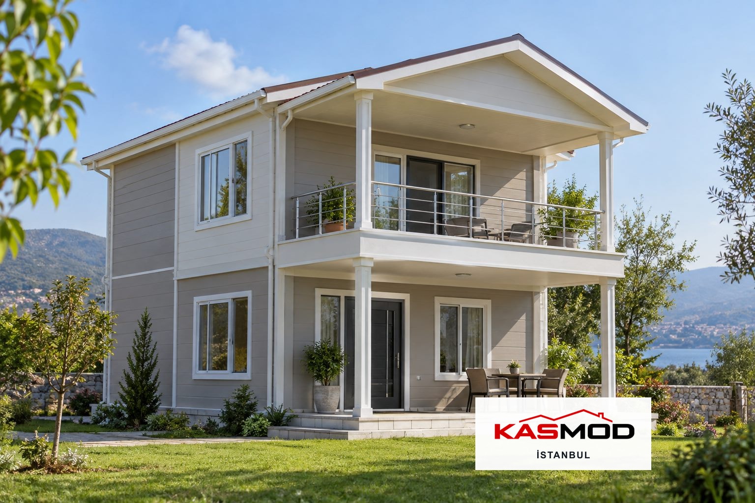 Prefabrik Konut — 84 m², iki katlı için temsili görsel