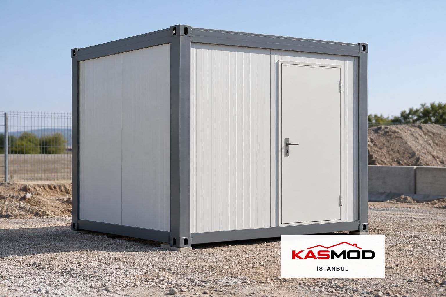 Şantiye Konteyneri — 2 × 3 m, depolama amaçlı, tek odalı için temsili görsel