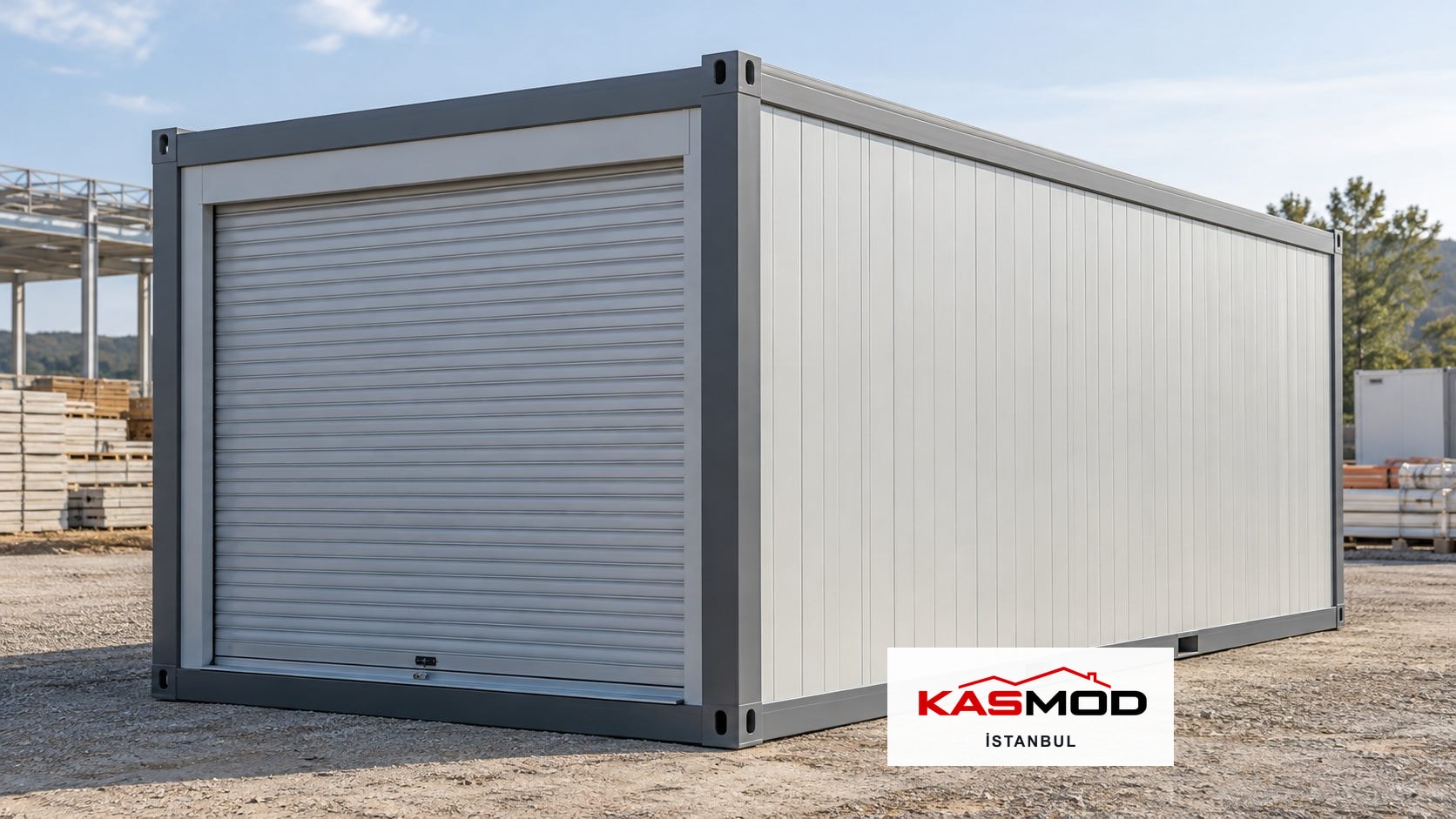Şantiye Konteyneri — 3 × 7 m, depolama amaçlı için temsili görsel