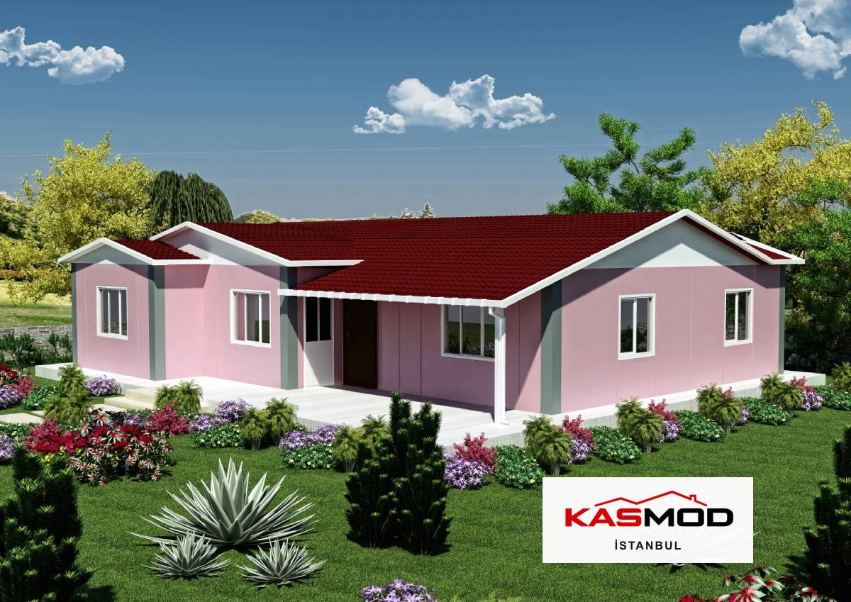 120 m² Prefabrik Tek Katlı Konut