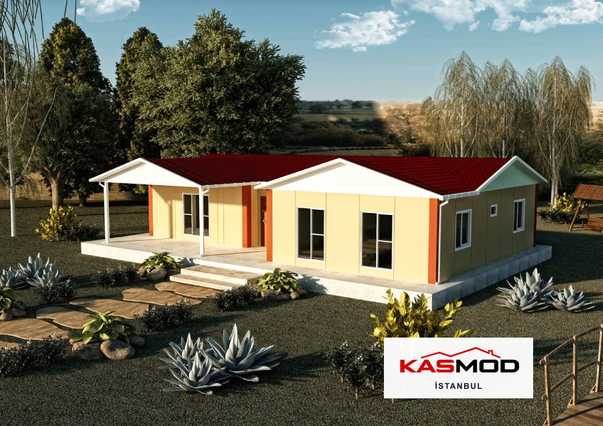 122 m² Prefabrik Tek Katlı Konut