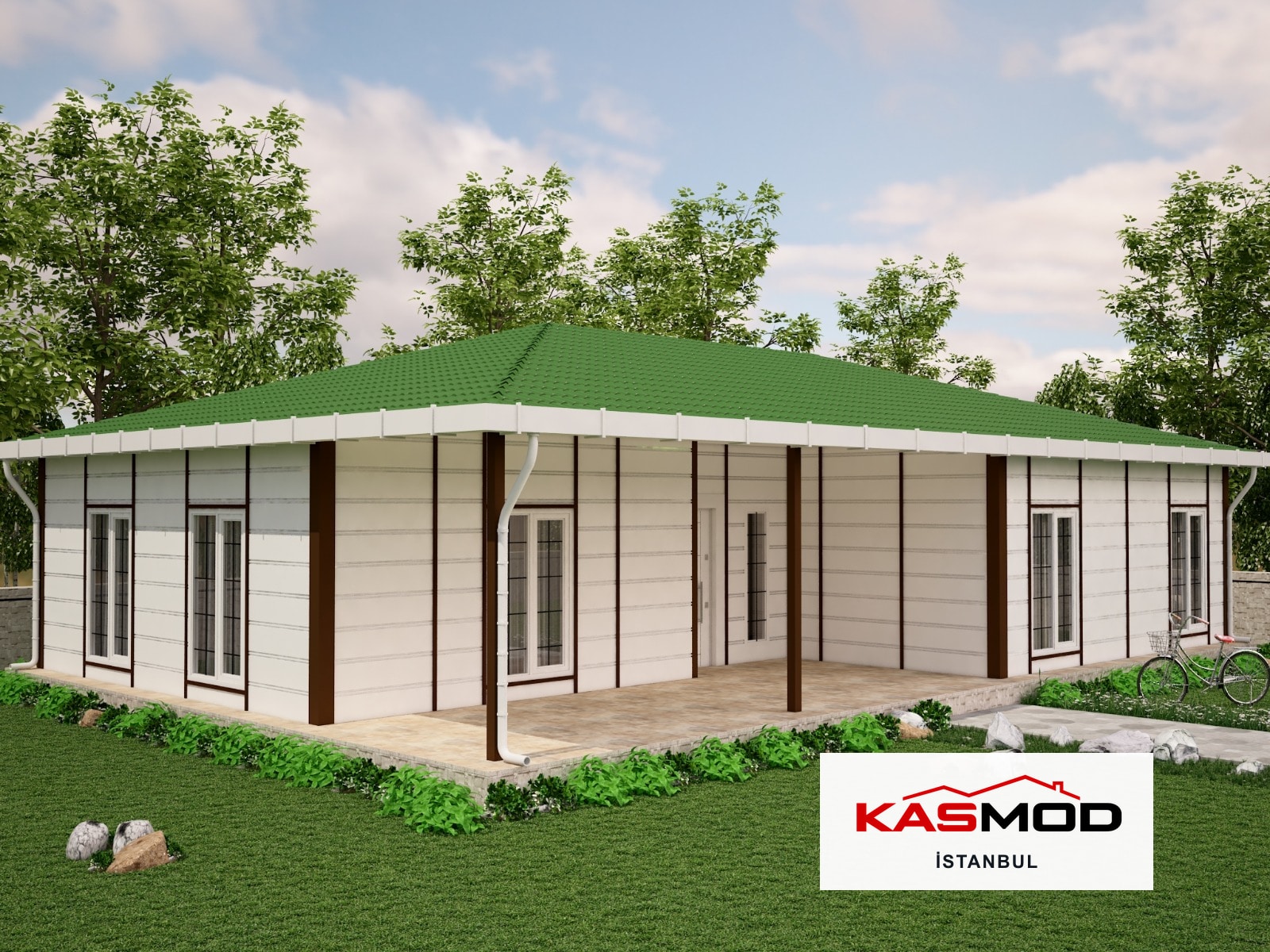 125 m² Çelik Tek Katlı Konut