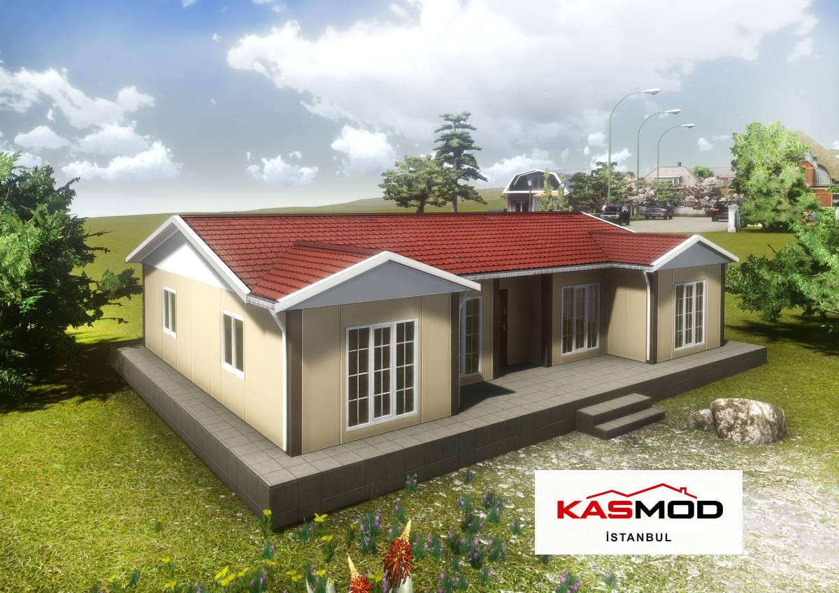 129 m² Çelik Tek Katlı Konut