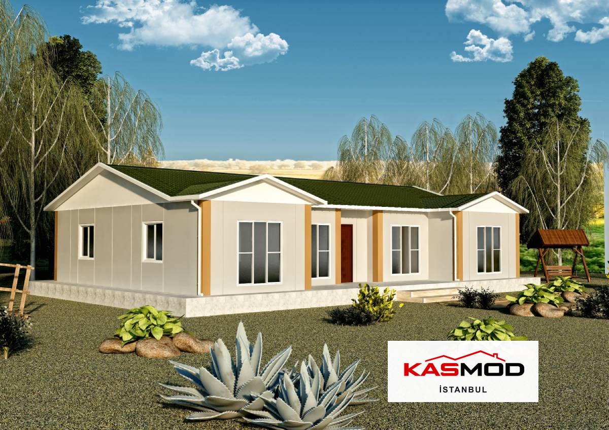 130 m² Prefabrik Tek Katlı Konut