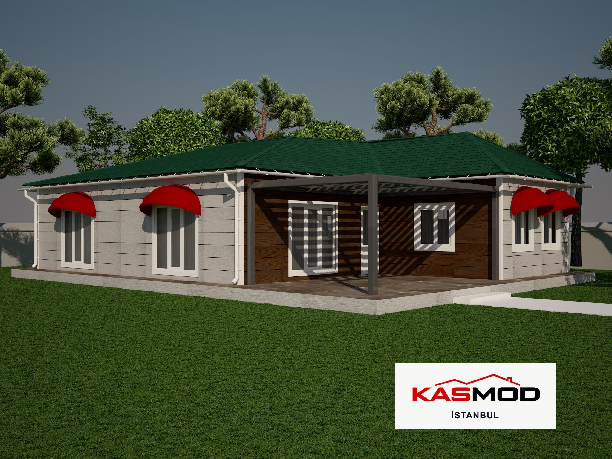 146 m² Çelik Tek Katlı Konut
