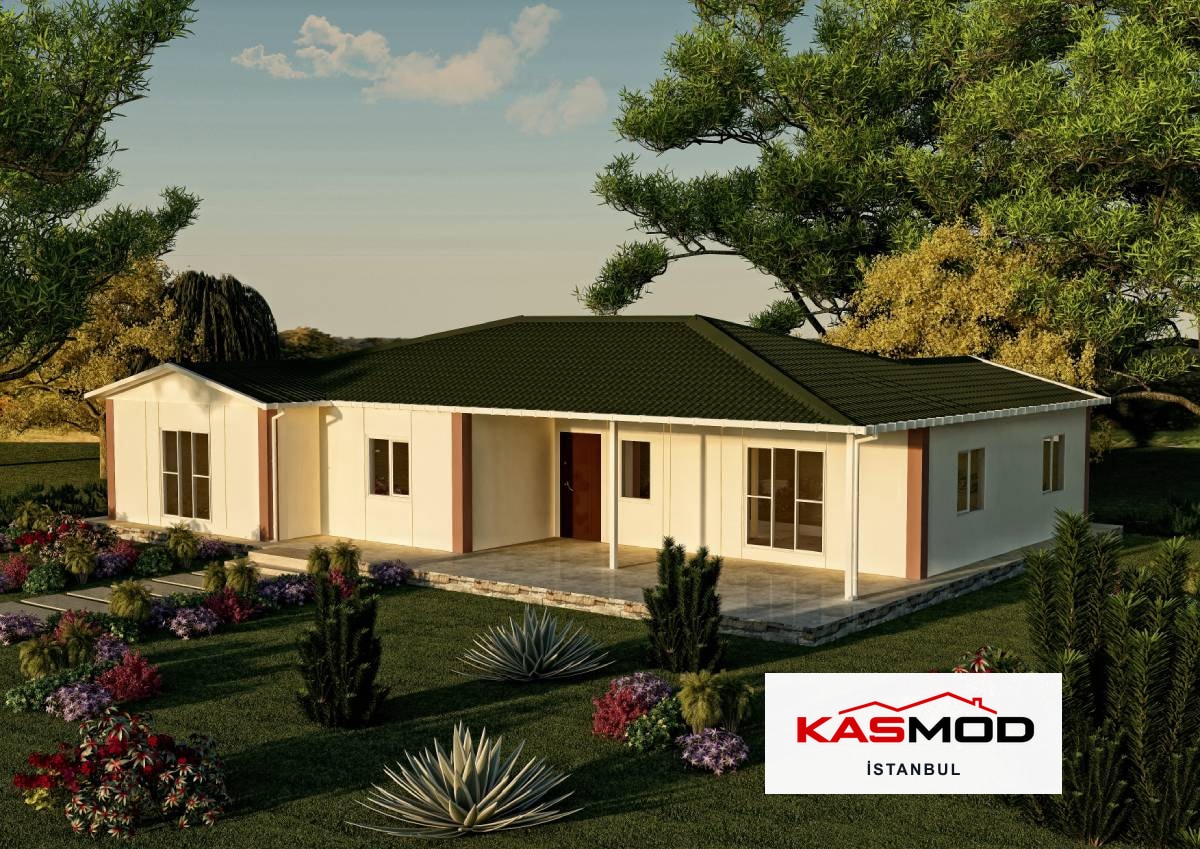 165 m² Prefabrik Tek Katlı Konut