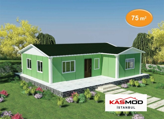 75 m² Prefabrik Tek Katlı Konut