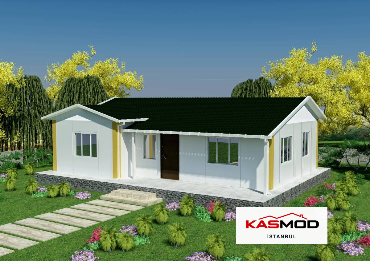 78 m² Prefabrik Tek Katlı Konut