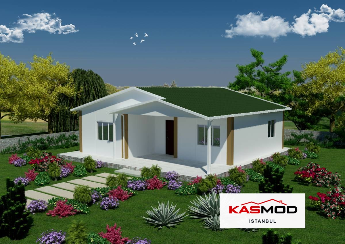 84 m² Prefabrik Tek Katlı Konut