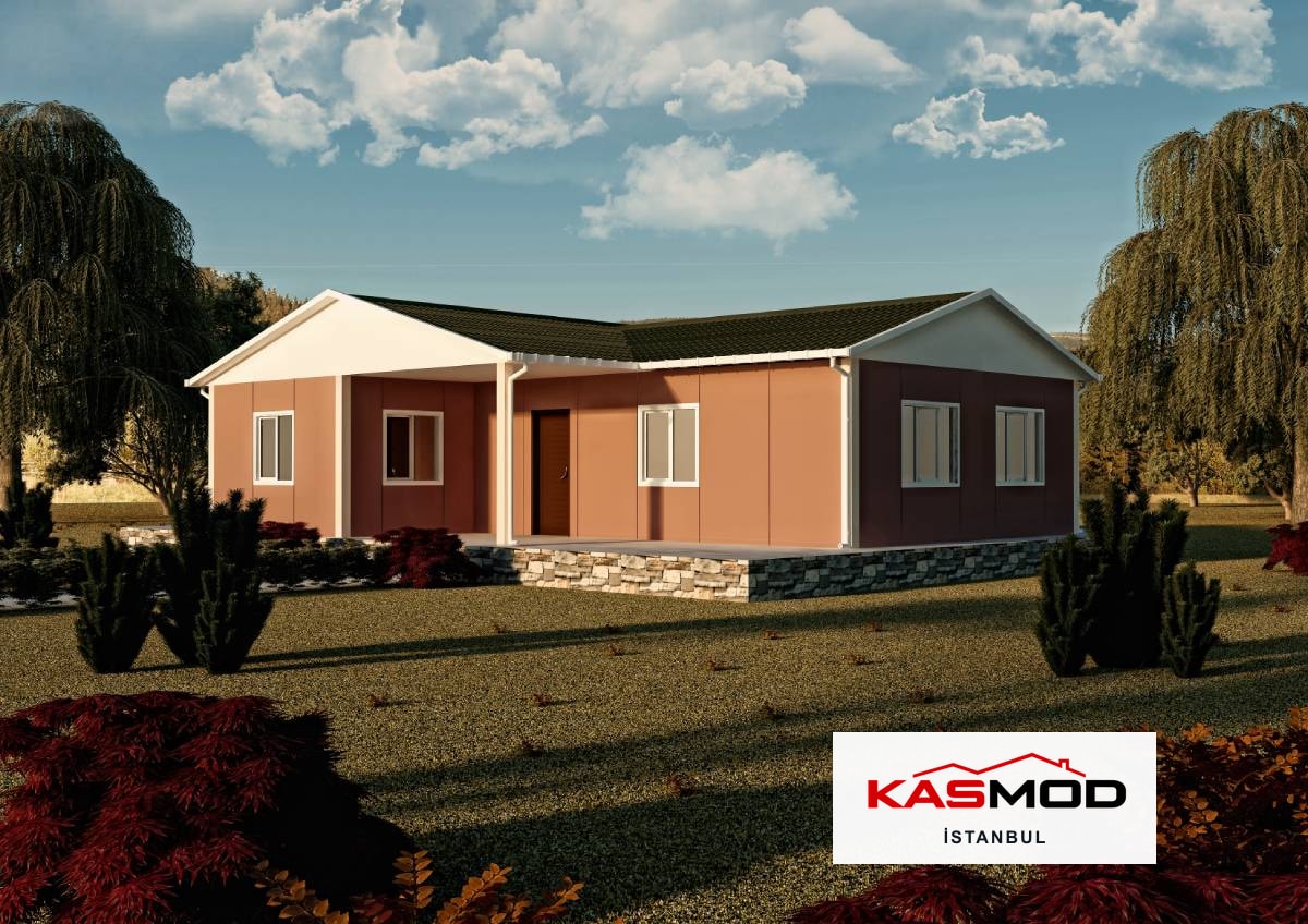 93 m² Prefabrik Tek Katlı Konut