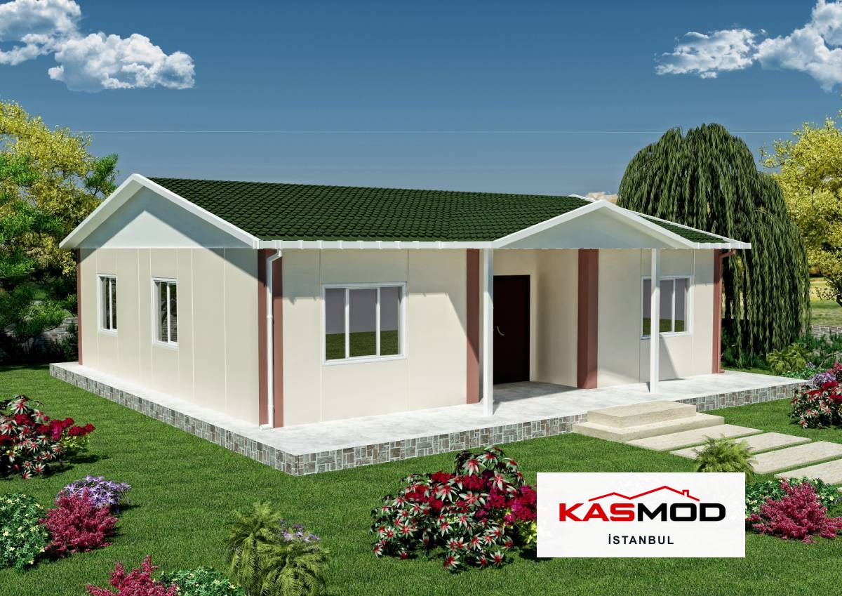 95 m² Prefabrik Tek Katlı Konut